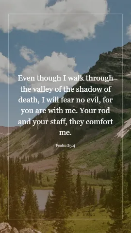 Psalm 23:4 · VerseGlow