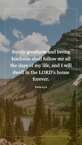 Psalm 23:6 · VerseGlow