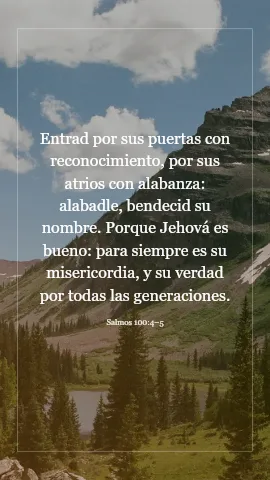 Salmos 100:4–5 · VerseGlow