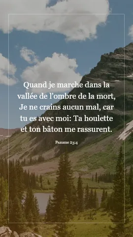 Psaume 23:4 · VerseGlow