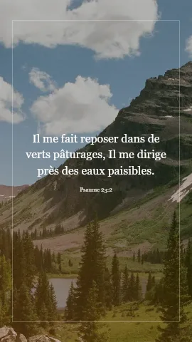 Psaume 23:2 · VerseGlow